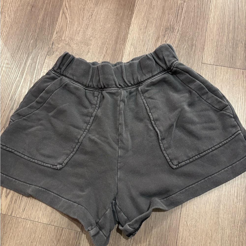 Aerie Go-To fleece Charcoal Shorts
